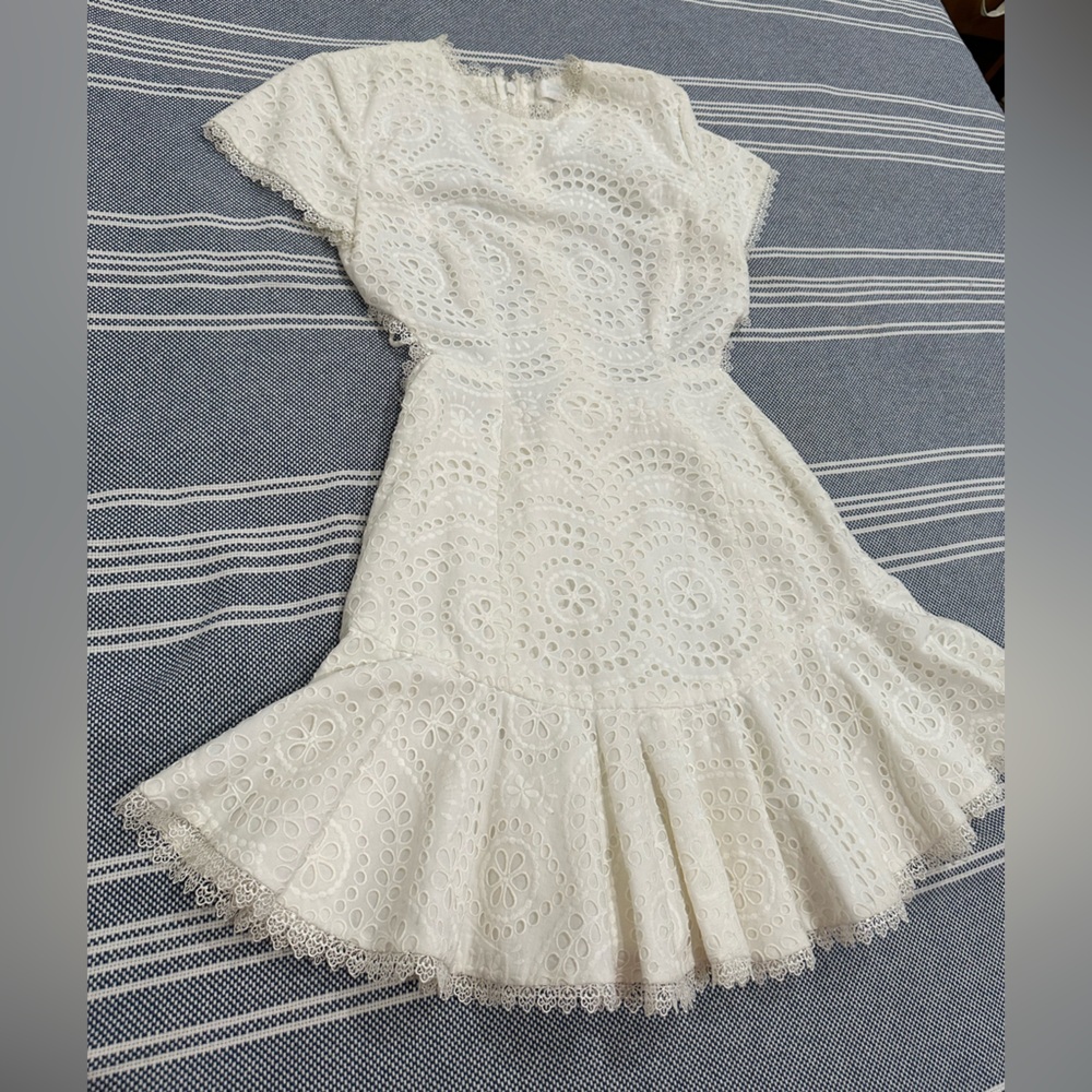 ZIMMERMANN Mercer Flutter Dress White - Picture 7 of 10